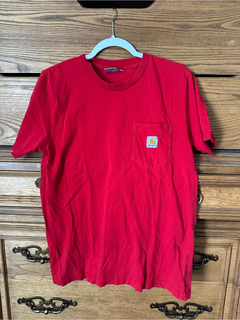 Carhartt Men's Red Short-Sleeve Pocket Tee